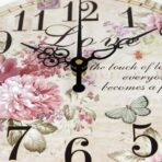 orologio fiore vintage