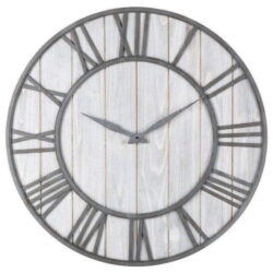 orologio industriale in legno