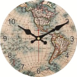 orologio mappa del mondo