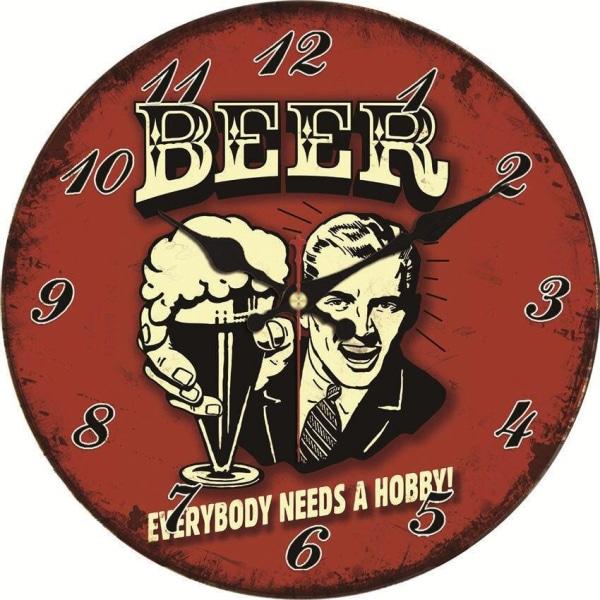 orologio da parete con birra orologio da parete con birra
