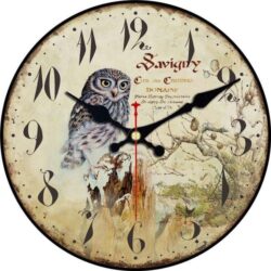 orologio da parete con gufo 1