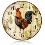 orologio da parete con gallo