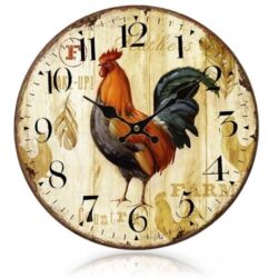 orologio da parete con gallo