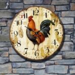 orologio da parete con gallo