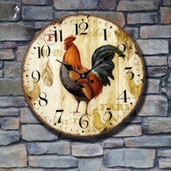 orologio da parete con gallo