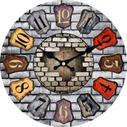 orologio da parete a colori