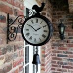 orologio da postazione esterna bifacciale