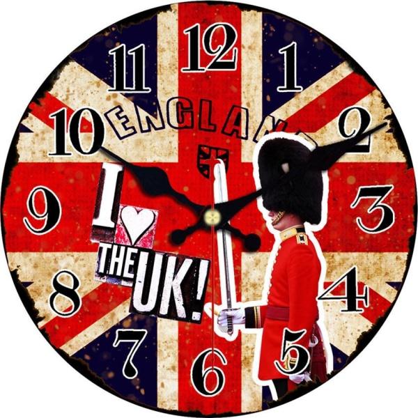 orologio da parete con bandiera inglese orologio da parete con bandiera inglese