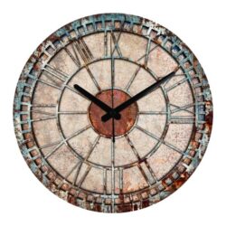 orologio da parete effetto ruggine