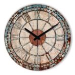 orologio da parete effetto ruggine