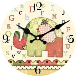 orologio da parete con elefante