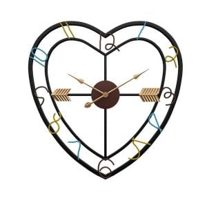 orologio da parete a forma di cuore