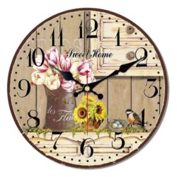 orologio da parete a fiori