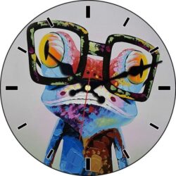 orologio da parete con rana