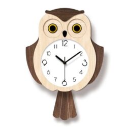 orologio da parete con gufo
