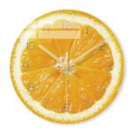 orologio da parete giallo limone