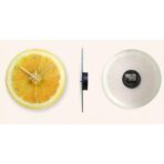 orologio da parete giallo limone