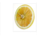 orologio da parete giallo limone