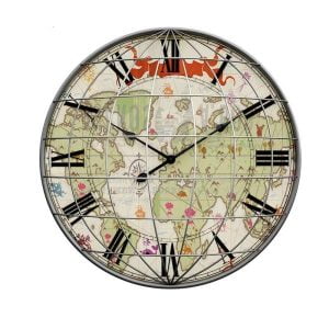 orologio da parete mappa del mondo