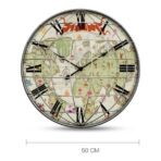 orologio da parete mappa del mondo