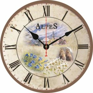 orologio da parete da montagna