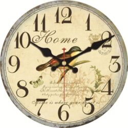 orologio da parete a forma di uccello