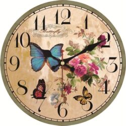 orologio da parete farfalle