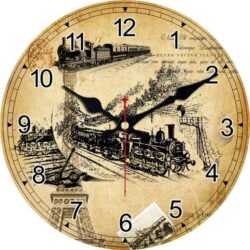 treno orologio da parete