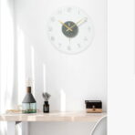 orologio da parete design in vetro