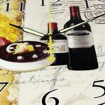 orologio da parete per vino