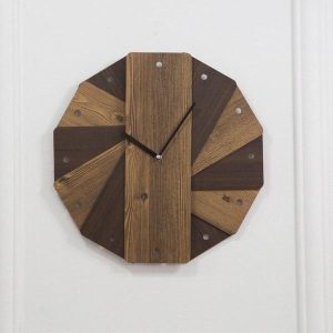 orologio da parete vintage in legno