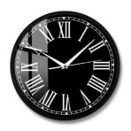 orologio da parete vintage nero