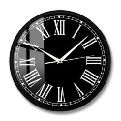 orologio da parete vintage nero