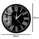 orologio da parete vintage nero