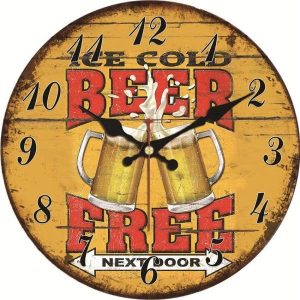 orologio pubblicitario della birra