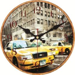 orologio taxi giallo