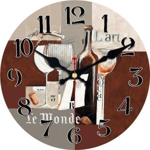 orologio a tema vino