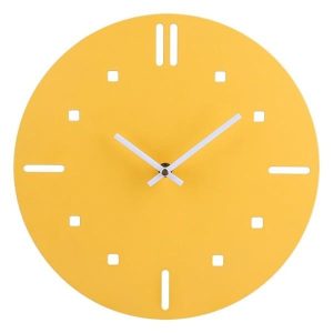 orologio vintage giallo
