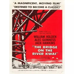 il poster del ponte del fiume kwai