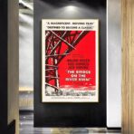 il poster del ponte del fiume kwai