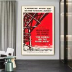 il poster del ponte del fiume kwai