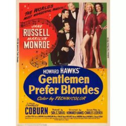 poster gli uomini preferiscono le bionde