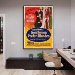 poster gli uomini preferiscono le bionde