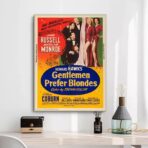 poster gli uomini preferiscono le bionde