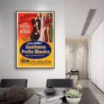 poster gli uomini preferiscono le bionde