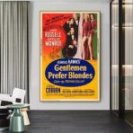 poster gli uomini preferiscono le bionde