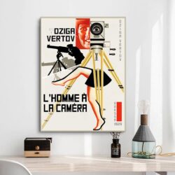il poster delluomo con la macchina fotografica