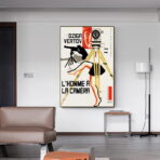 il poster delluomo con la macchina fotografica