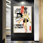 il poster delluomo con la macchina fotografica
