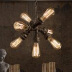 lampadario tubi impianto idraulico